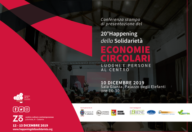 Catania. 20° "Happening della Solidarietà", martedì 10 dicembre, a Palazzo degli Elefanti